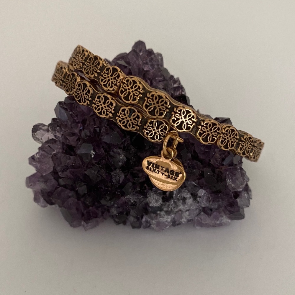 Alex and Ani Gold Tone Path of Life Wrap B…